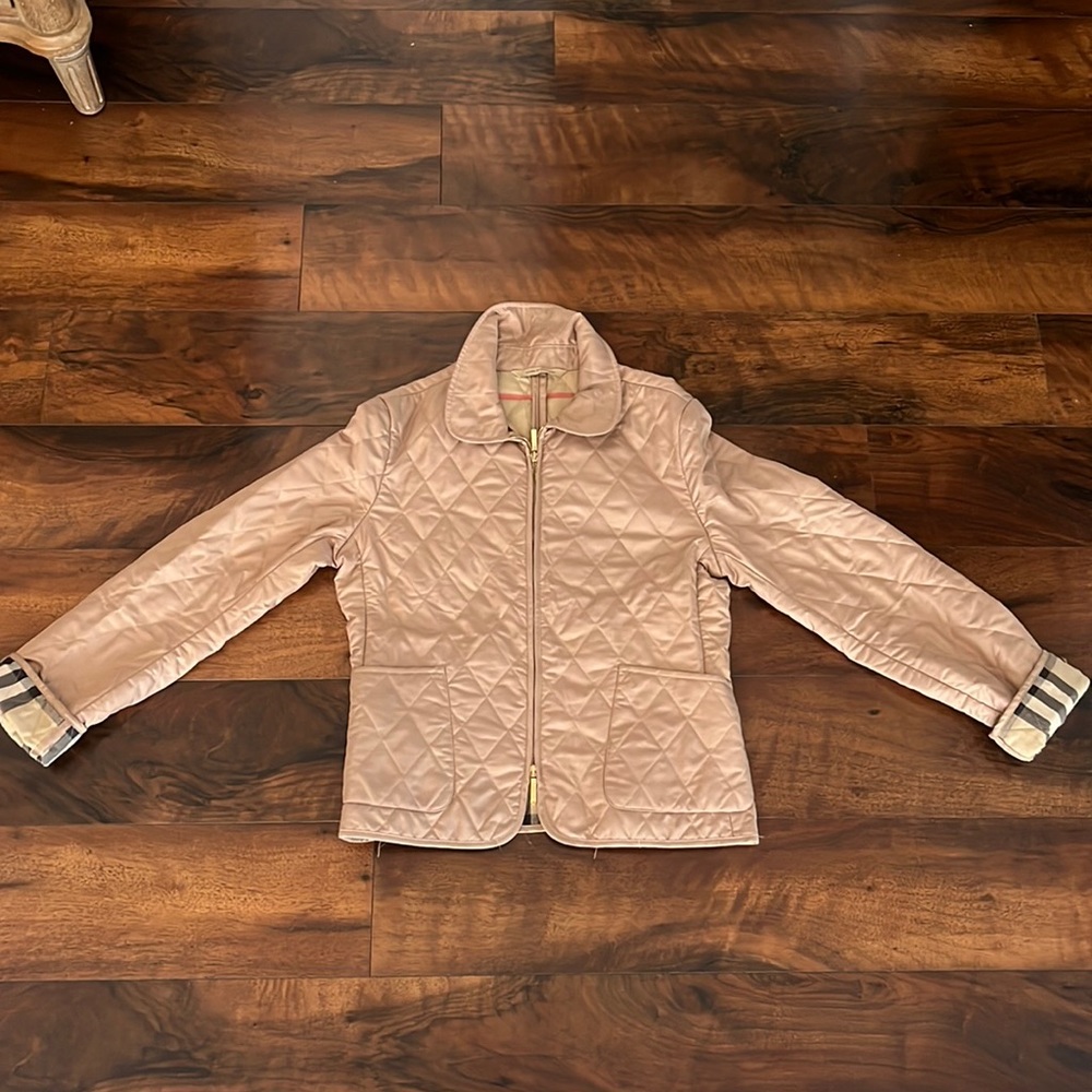 Burberry Womens Full Zip Quilted Jacket